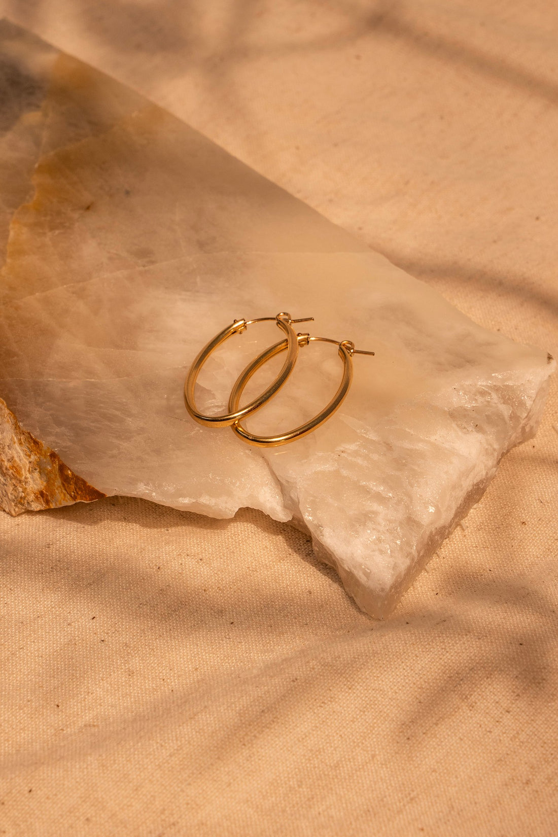 Oval Hoop Earrings