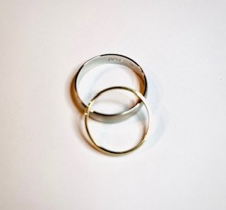 His and Her's simple wedding Bands