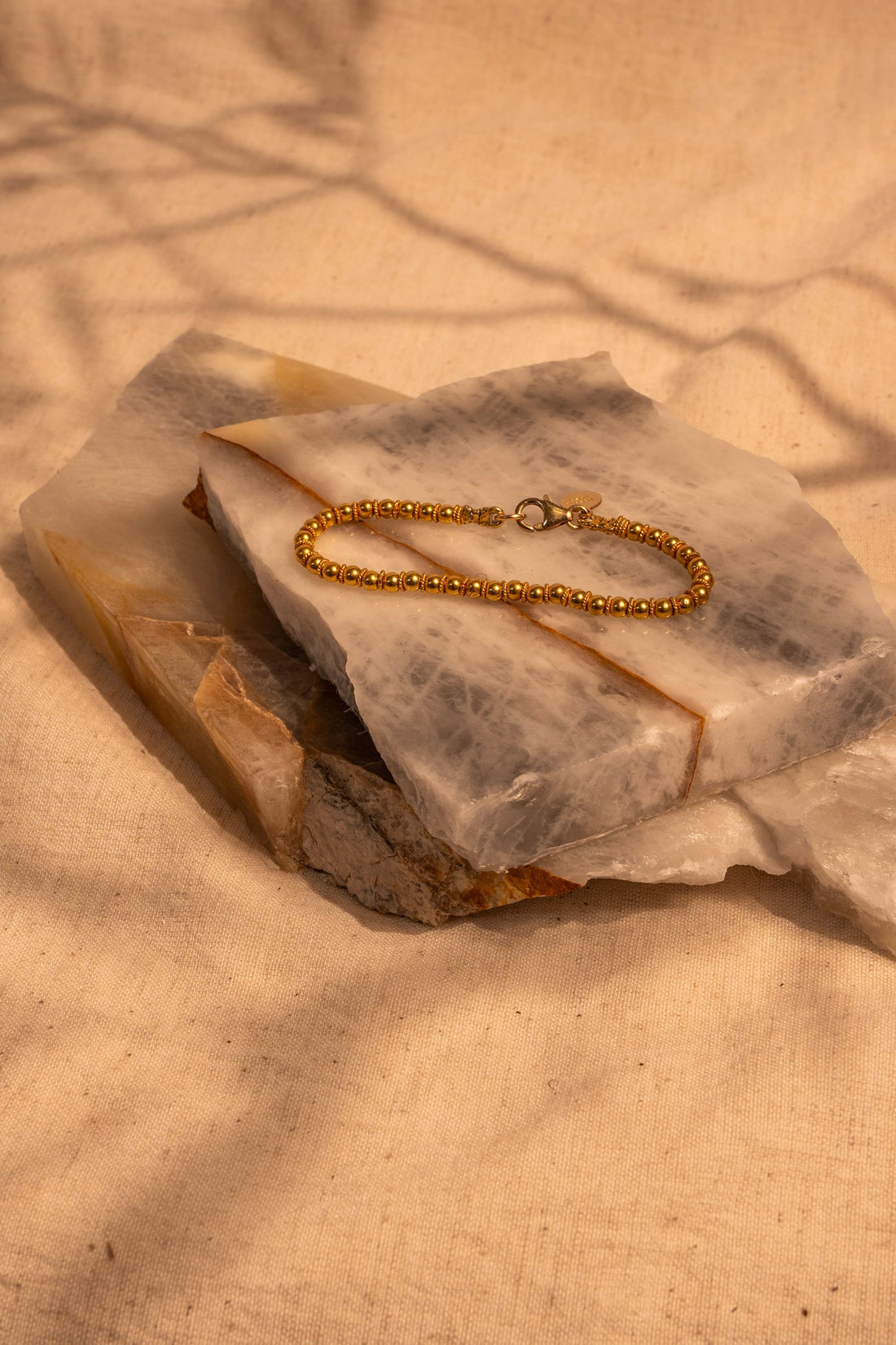 A Gold Stack must!!! 18Kt Gold, Bead Bracelet