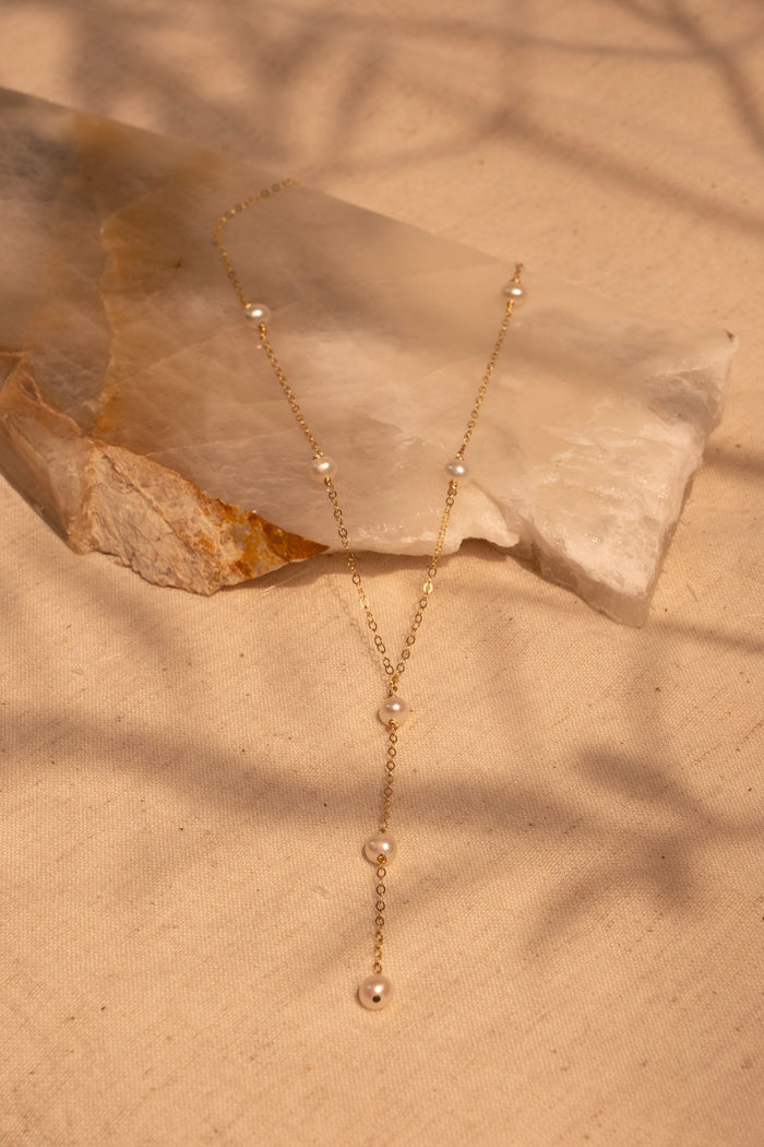 7 Station Drop Y Necklace