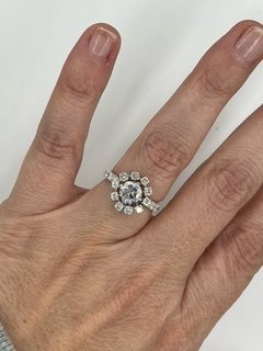 Diamond Flower Ring