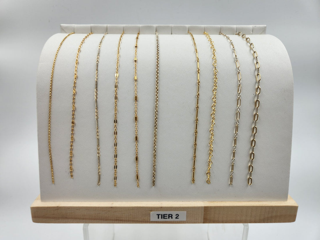 Permanent Jewelry Chain Choices Tier 2