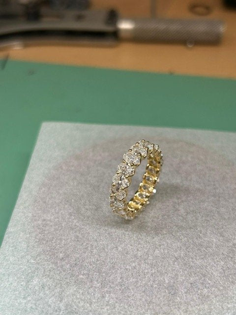 5CT- Oval Eternity Band set in an 18Kt U-setting. Gorgeous
