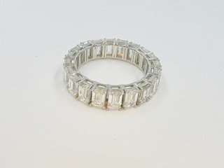 5 CTW Emerald Cut Eternity Band,This is some Ice!